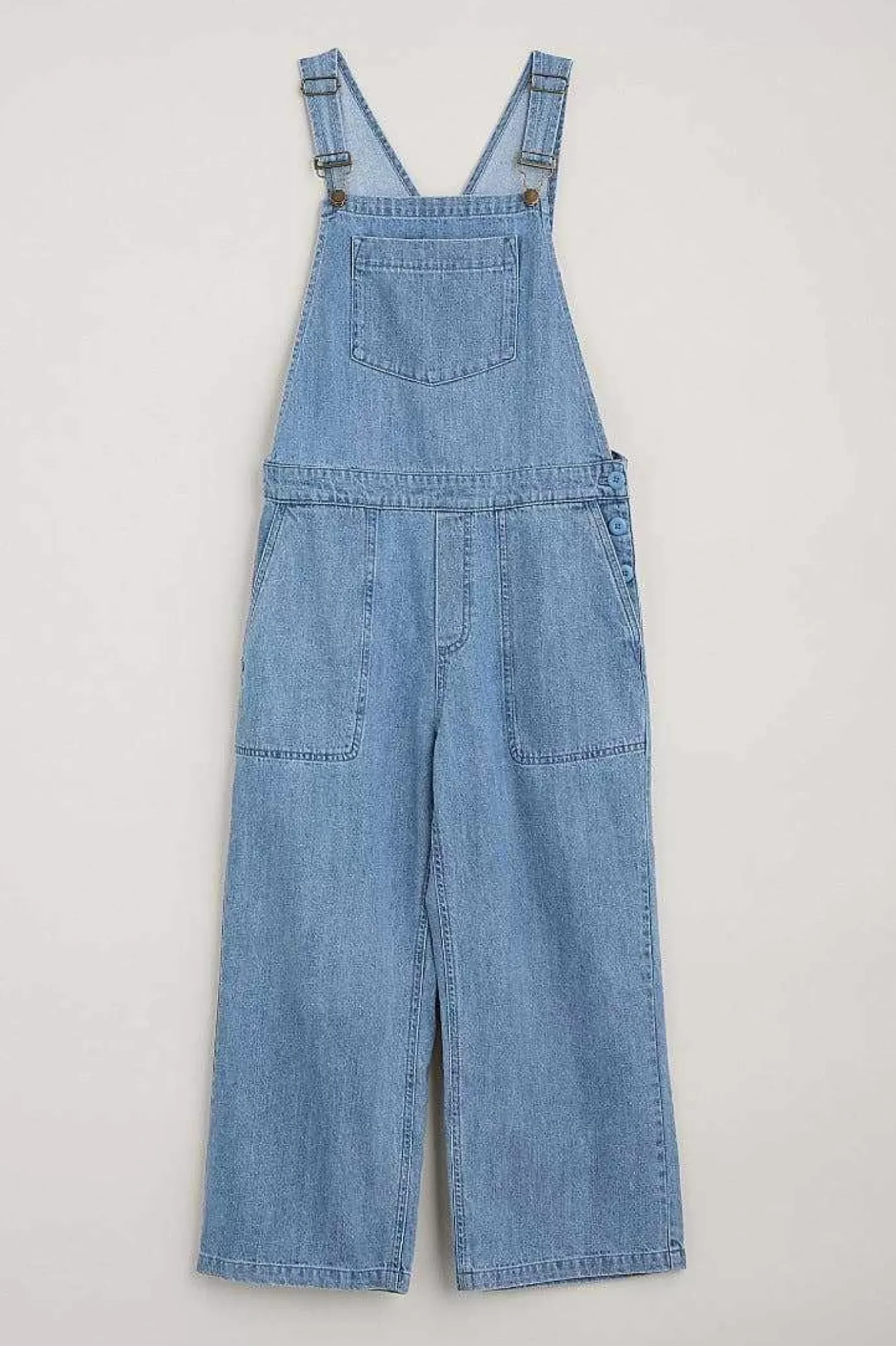 Seasalt Cornwall Porthallow Cove Wide Leg Denim Dungaree<Women Jumpsuits & Dungarees