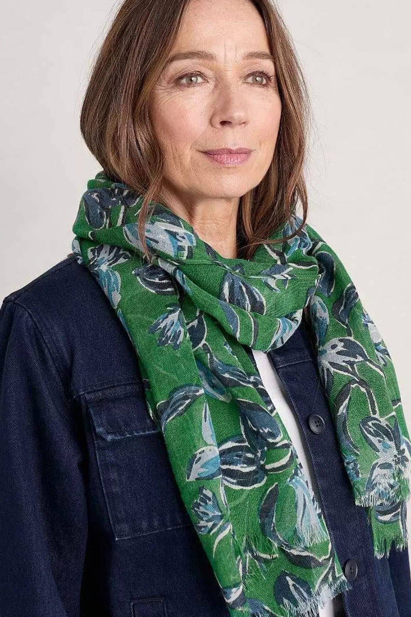 Seasalt Cornwall Pretty Printed Scarf<Women Scarves & Shawls