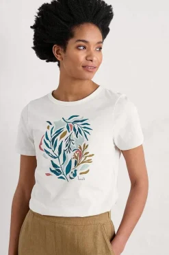 Seasalt Cornwall Printing Ink Organic Cotton T-Shirt<Women Tops