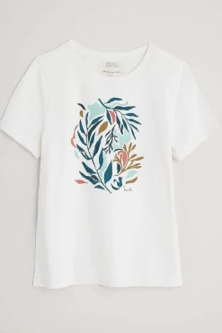 Seasalt Cornwall Printing Ink Organic Cotton T-Shirt<Women Tops
