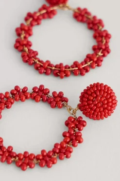 Seasalt Cornwall Redpoll Beaded Circle Earrings<Women Jewellery