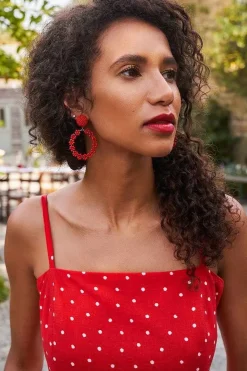 Seasalt Cornwall Redpoll Beaded Circle Earrings<Women Jewellery