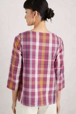 Seasalt Cornwall Riding High Checked Top<Women Tops