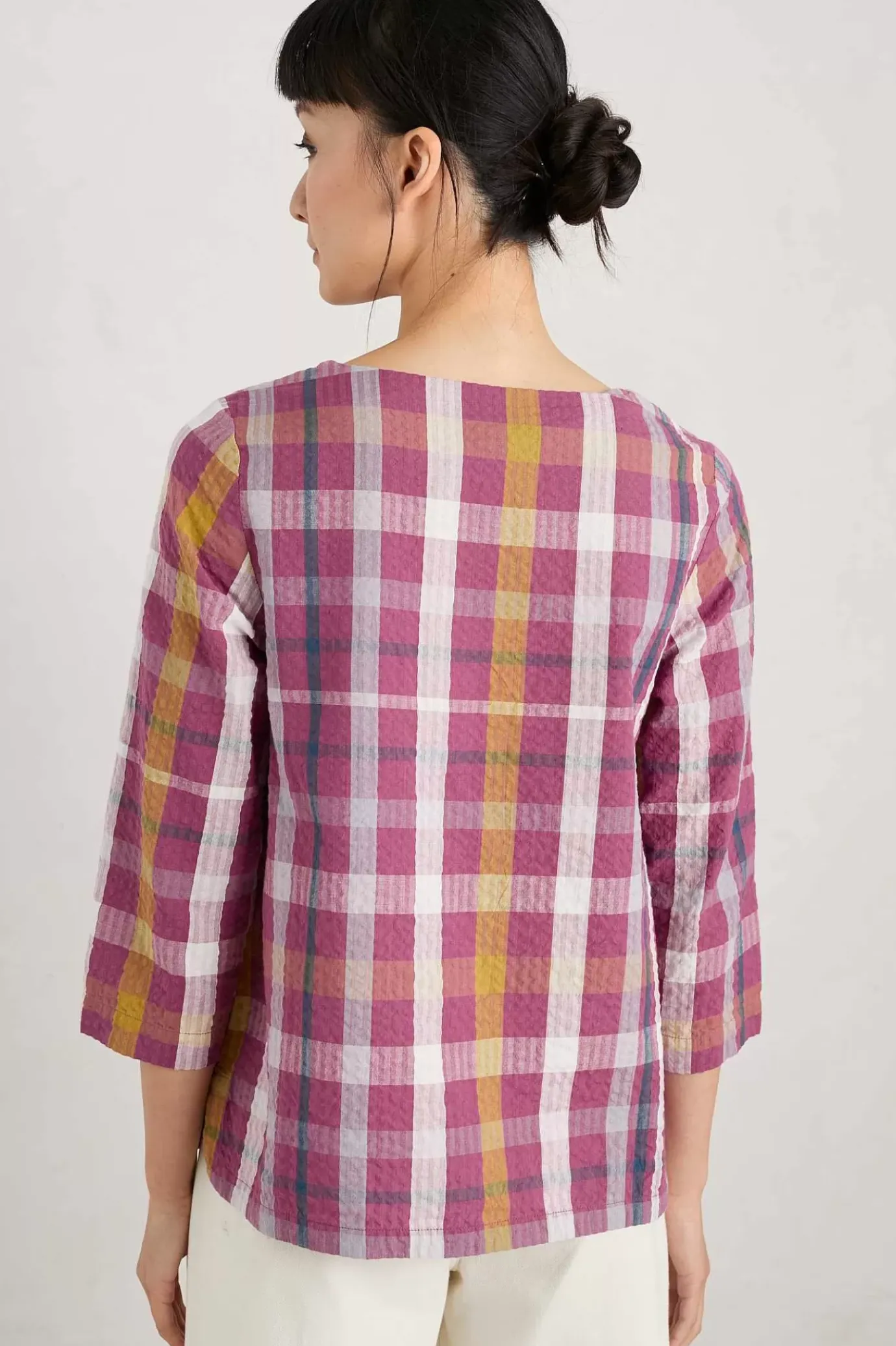 Seasalt Cornwall Riding High Checked Top<Women Tops
