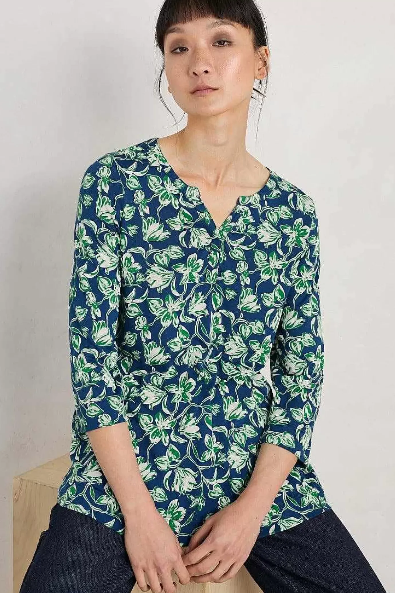 Seasalt Cornwall Risso Jersey Top<Women Tops