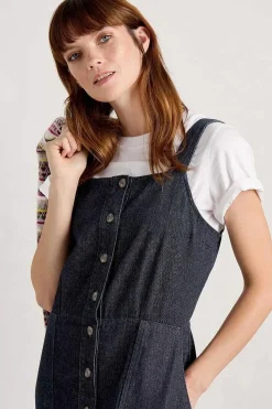 Seasalt Cornwall River Rock Midi Pinafore Dress<Women Dresses