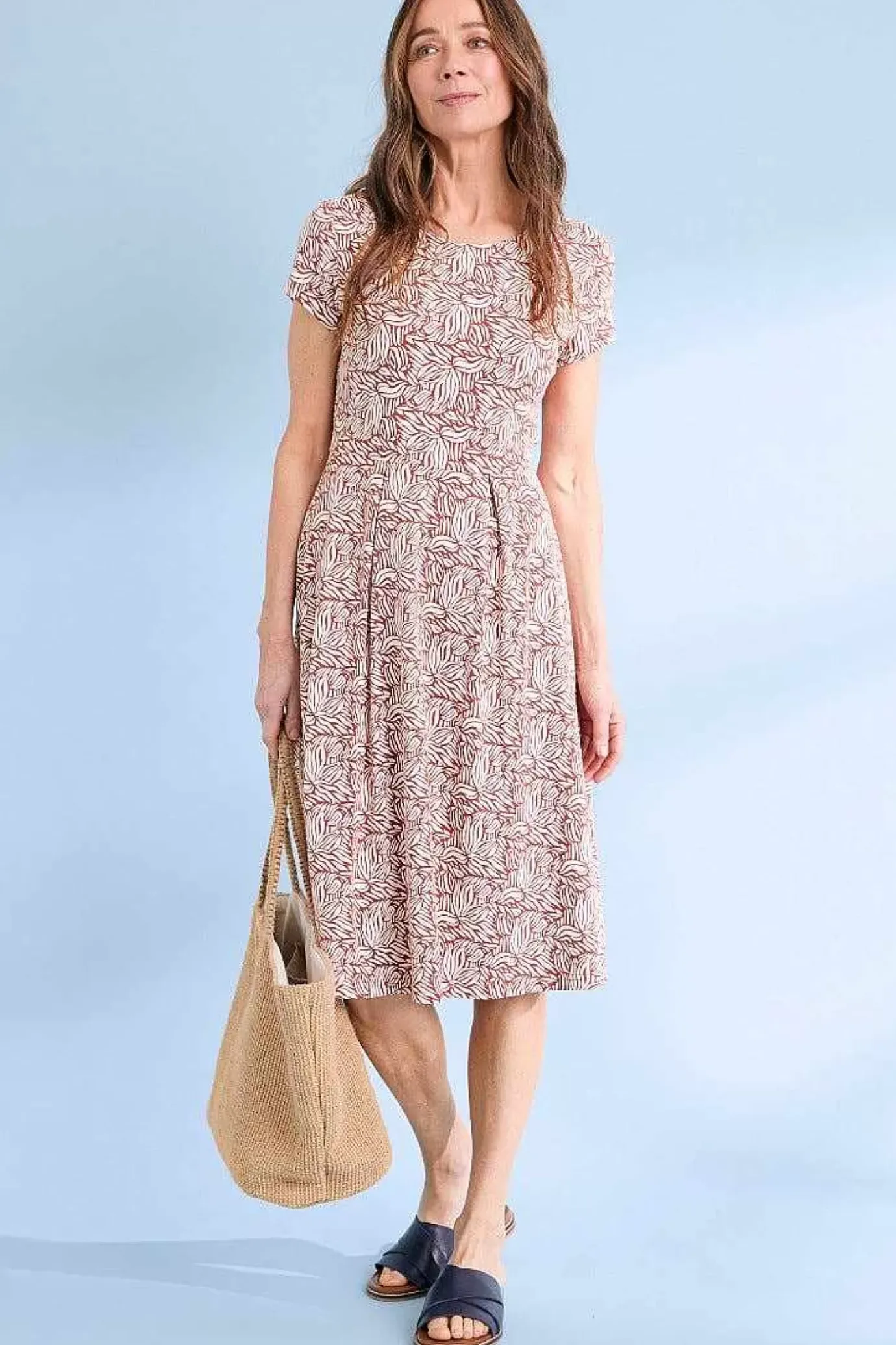 Seasalt Cornwall Riviera Fit-And-Flare Jersey Dress<Women Dresses
