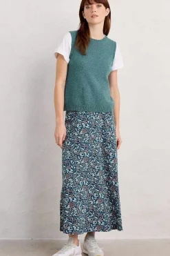 Seasalt Cornwall Rose Jersey Skirt<Women Skirts
