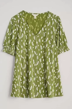 Seasalt Cornwall Rosehip V-Neck Jersey Top<Women Tops