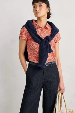 Seasalt Cornwall Rushmaker Short Sleeve Shirt<Women Tops