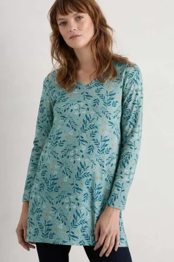 Seasalt Cornwall Sea Cruise V-Neck Tunic (Gots)<Women Tunics