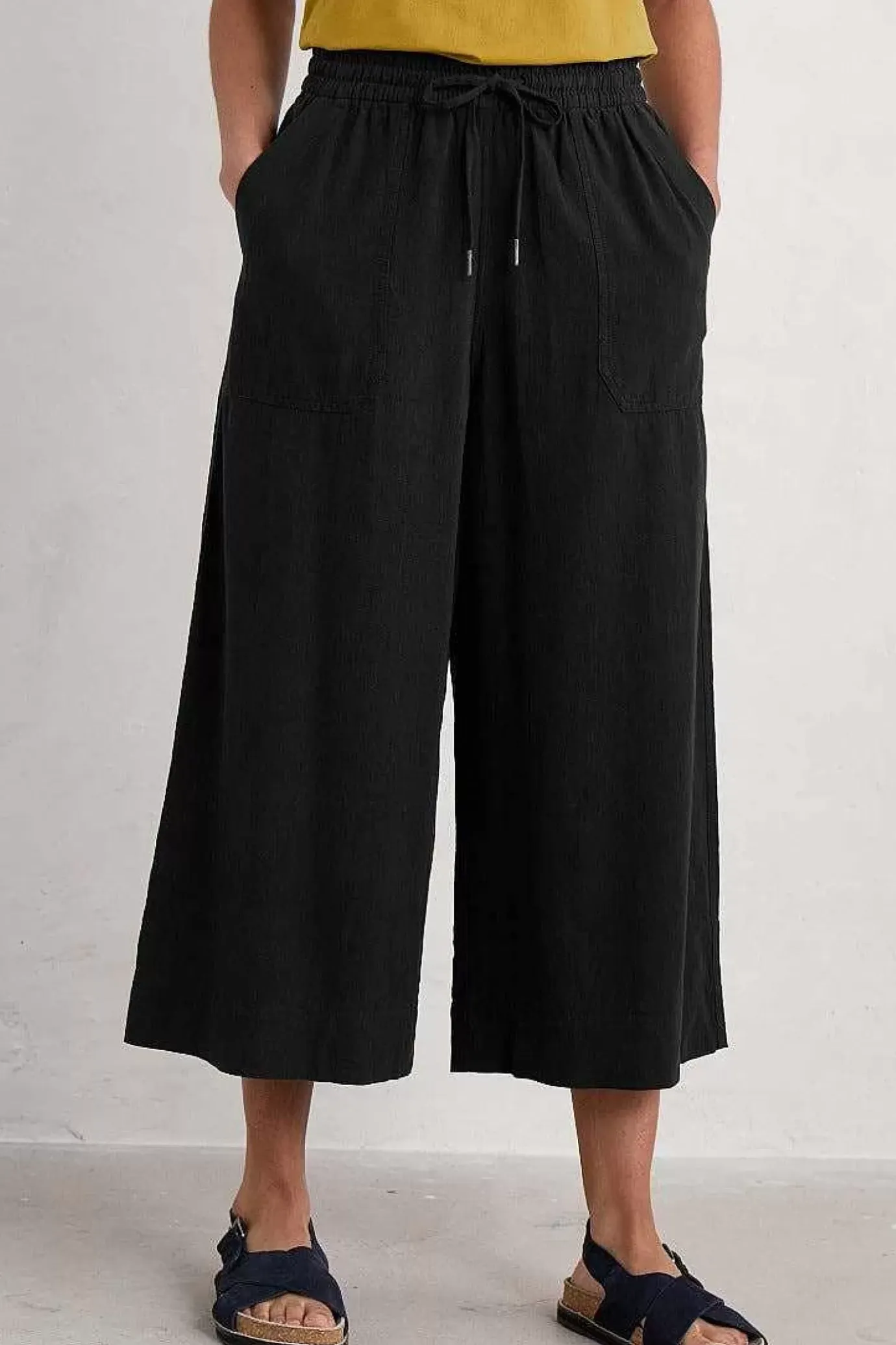 Seasalt Cornwall Sea Heart Linen Blend Culottes<Women Trousers & Shorts