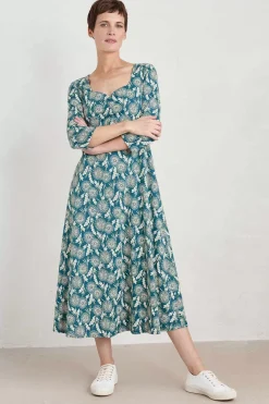 Seasalt Cornwall Secret Cove 3/4 Sleeve Midi Dress<Women Dresses