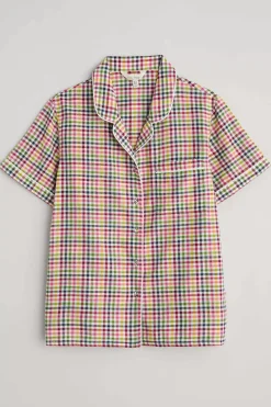 Seasalt Cornwall Senara Checked Summer Pyjamas<Women Nightwear