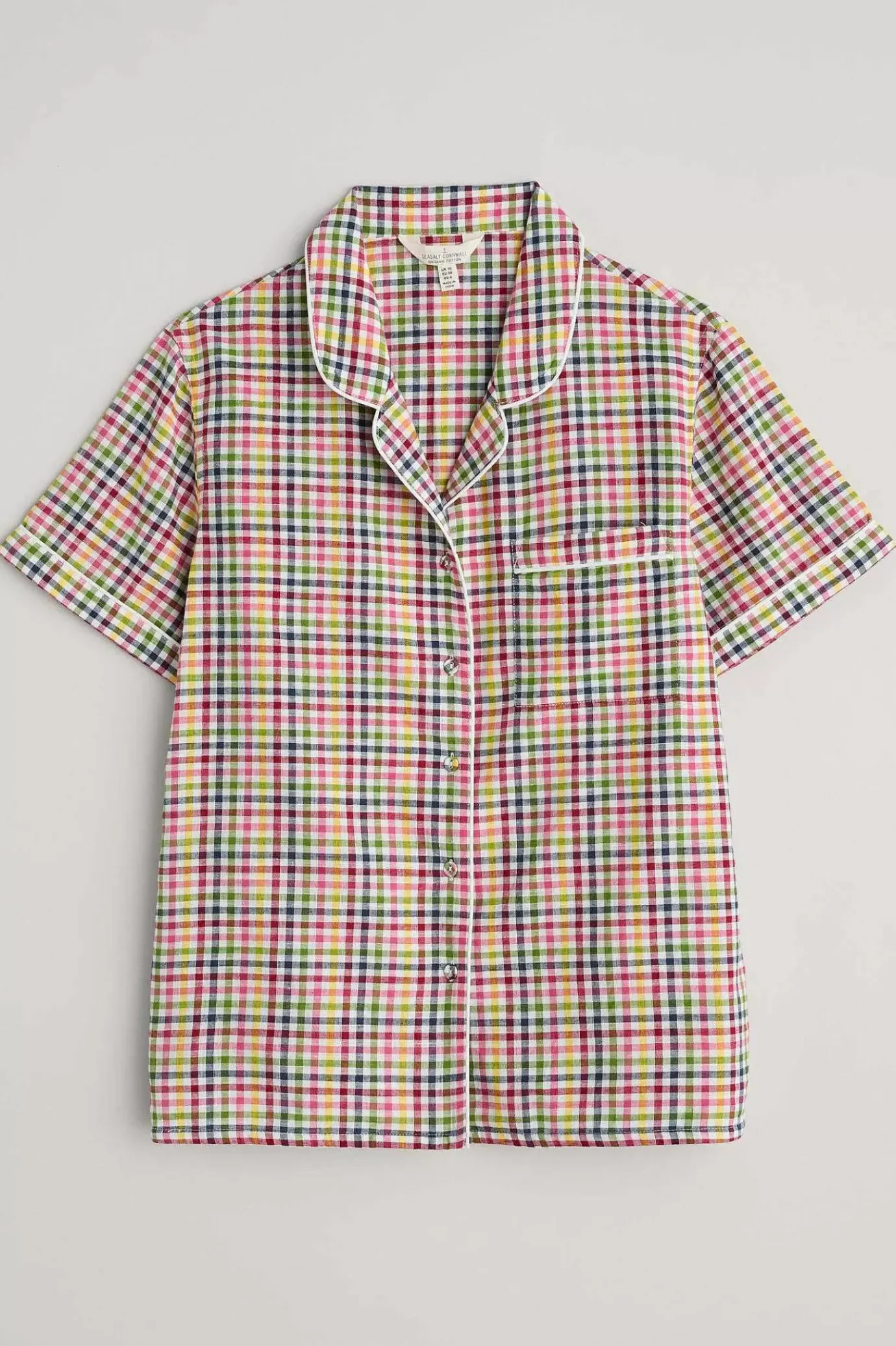 Seasalt Cornwall Senara Checked Summer Pyjamas<Women Nightwear