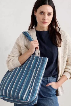 Seasalt Cornwall Singing Water Quilted Tote Bag<Women Bags