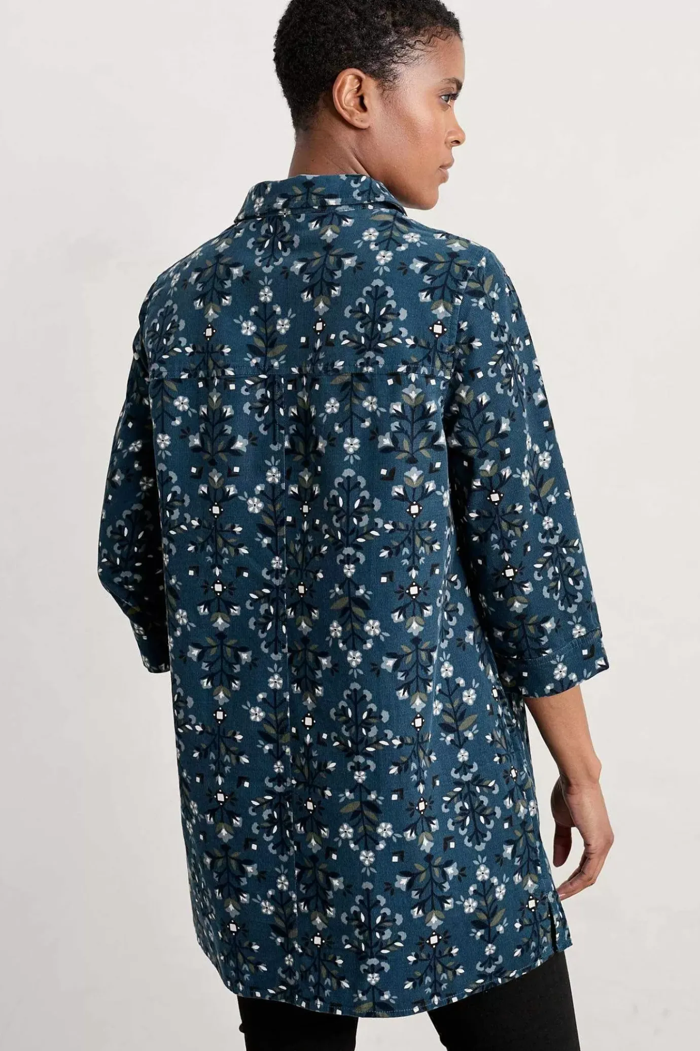 Seasalt Cornwall Sky Sketch Needlecord Tunic<Women Tunics