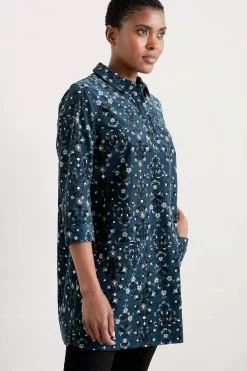 Seasalt Cornwall Sky Sketch Needlecord Tunic<Women Tunics