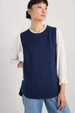 Seasalt Cornwall Smallcombe Organic Cotton Knitted Vest (Gots)<Women Knitwear