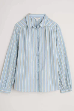 Seasalt Cornwall Spiral Flight Striped Shirt (Gots)<Women Tops
