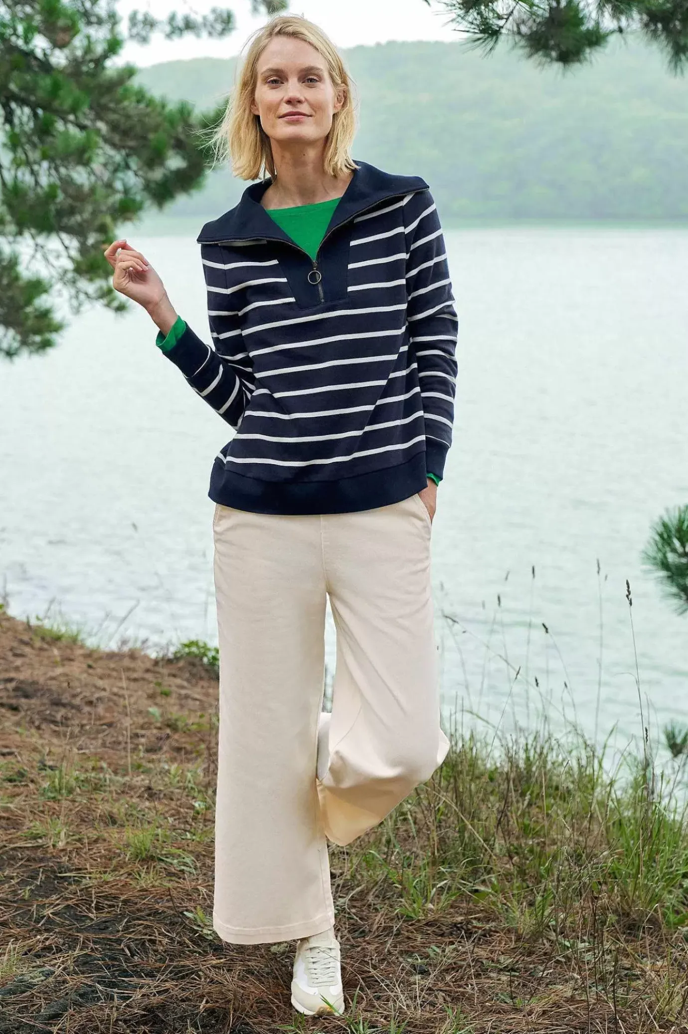 Seasalt Cornwall Tideline Collared Sweatshirt<Women Tops