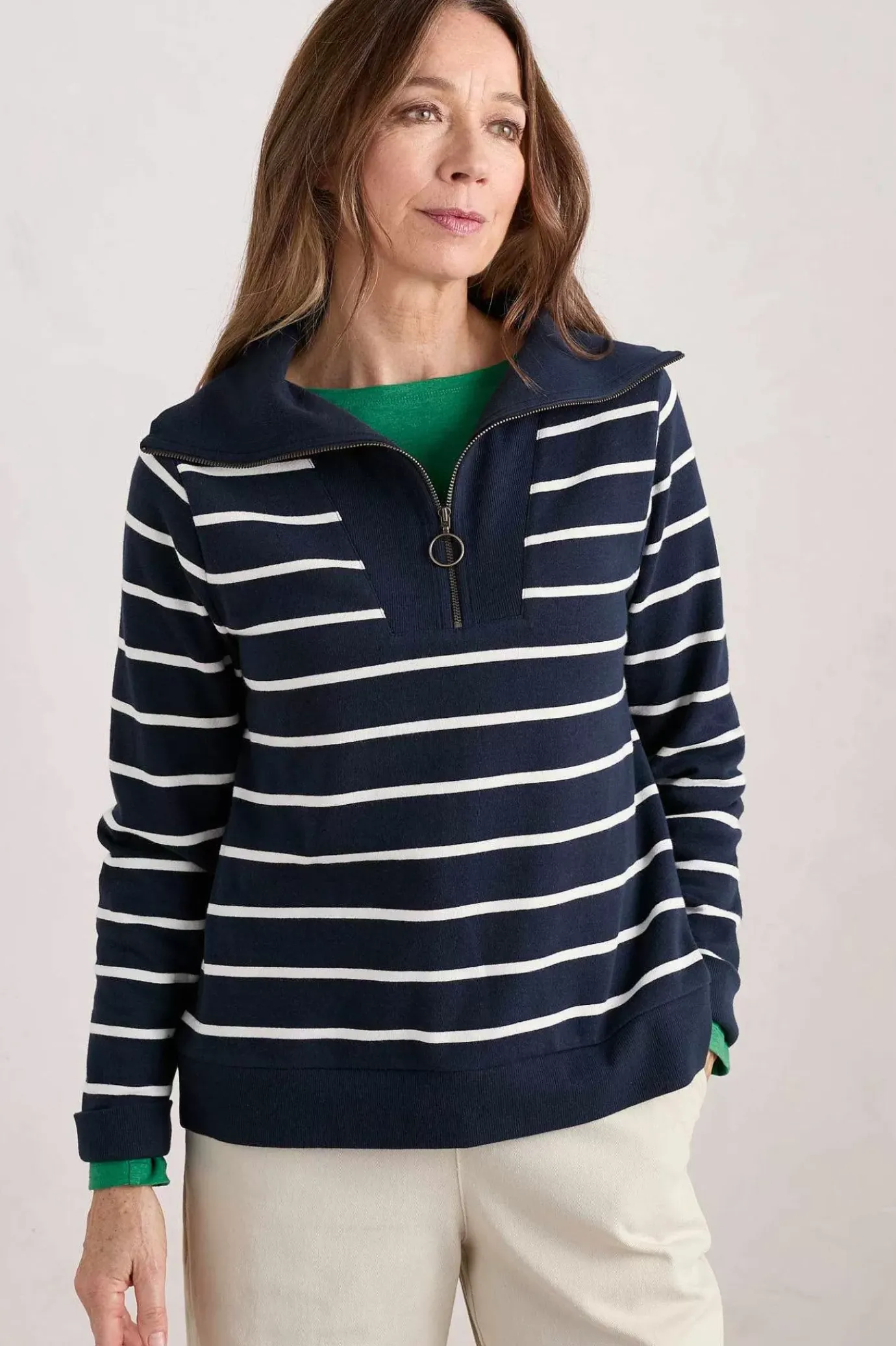 Seasalt Cornwall Tideline Collared Sweatshirt<Women Tops