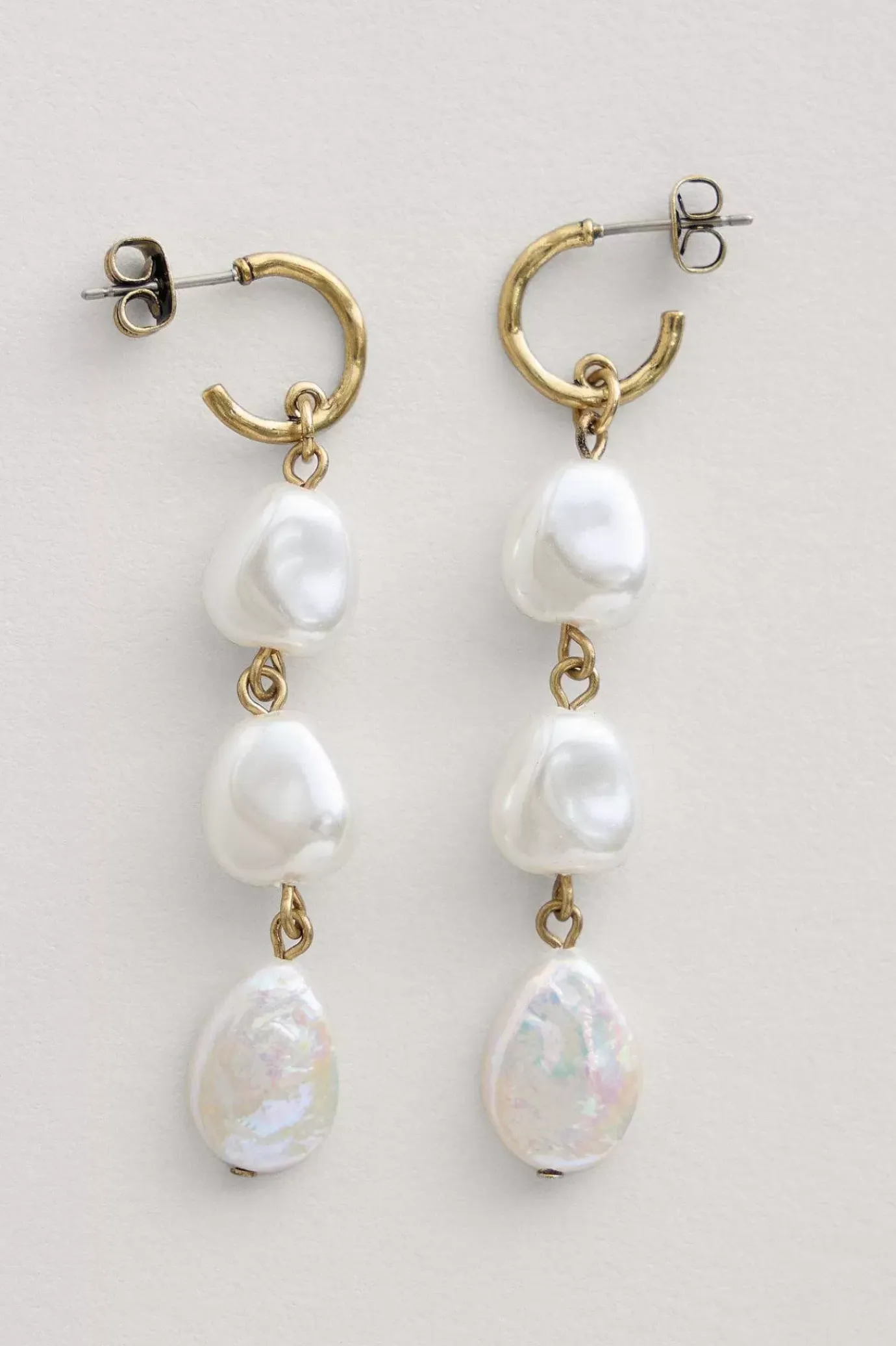 Seasalt Cornwall Valency Freshwater Pearl Drop Earrings<Women Jewellery