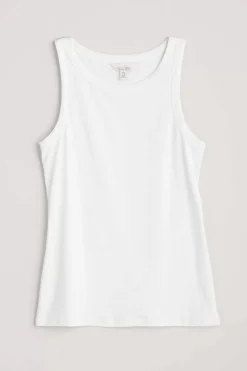 Seasalt Cornwall Wild Plain Organic Cotton Racerback Vest (Gots)<Women Tops