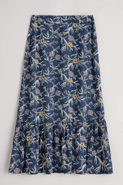 Seasalt Cornwall Wildflower Field Tiered Midi Skirt<Women Skirts