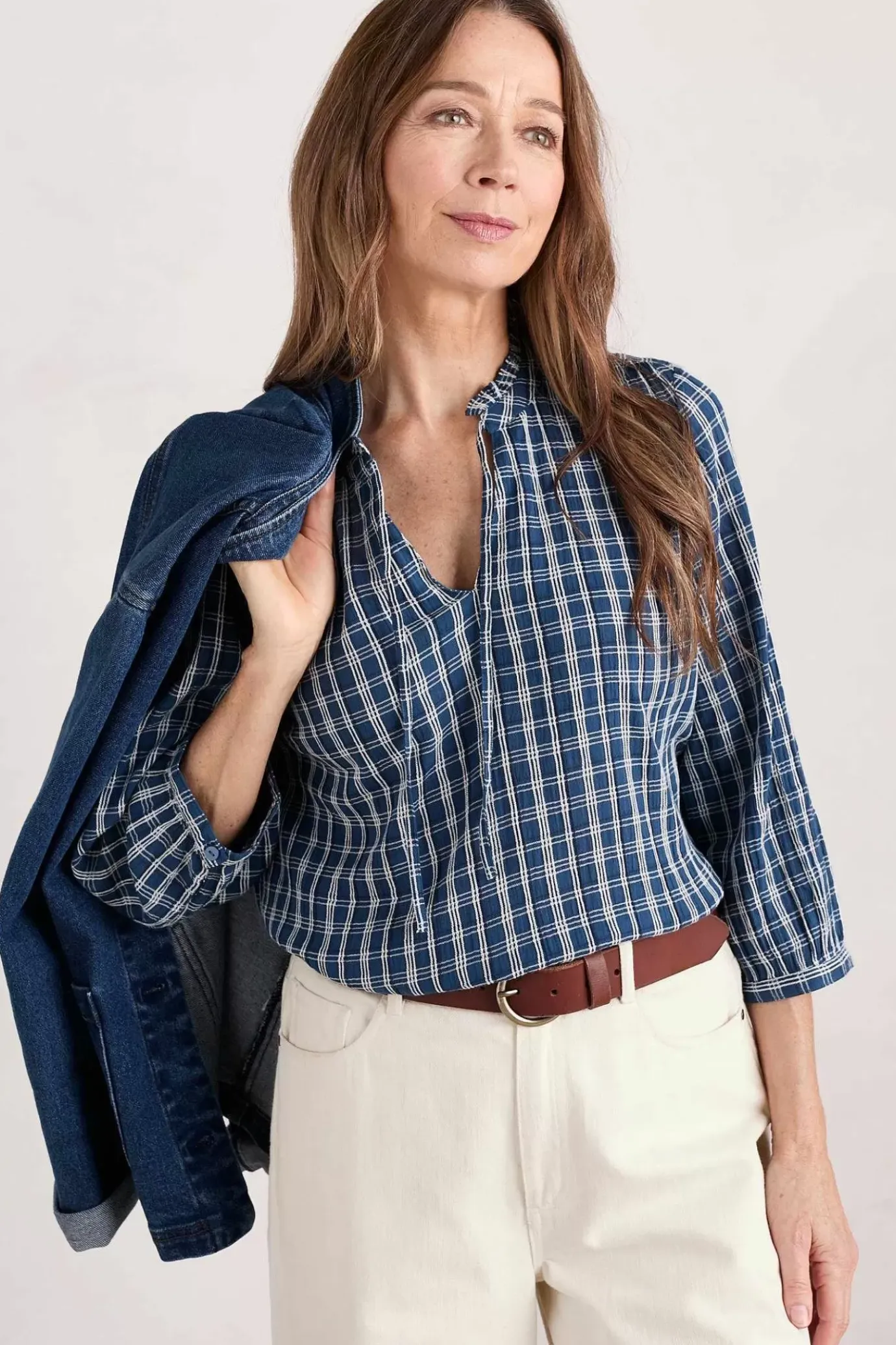 Seasalt Cornwall Winnard 3/4 Sleeve Top (Gots)<Women Tops