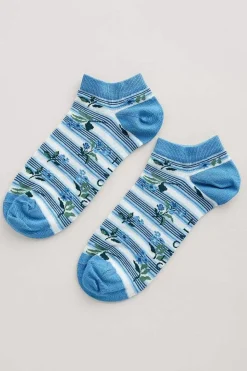 Seasalt Cornwall Women's Arty Organic Cotton Trainer Socks<Women Socks & Tights