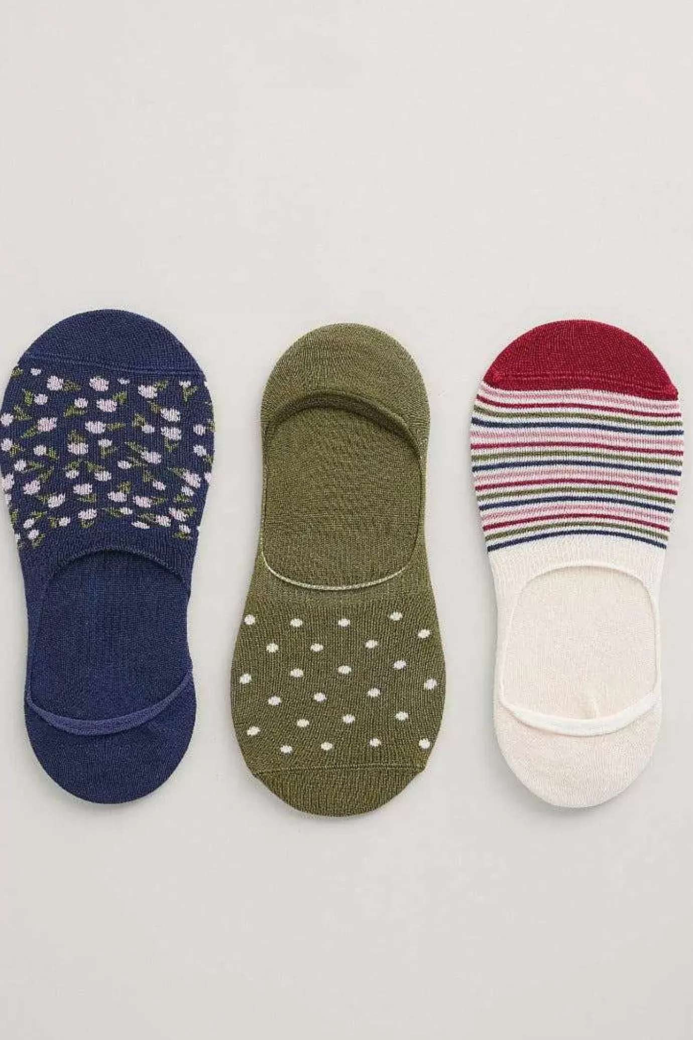 Seasalt Cornwall Women's Everyday Liner Socks Pack Of 3<Women Socks & Tights