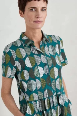 Seasalt Cornwall Wood Rush Short Sleeve Jersey Dress<Women Dresses
