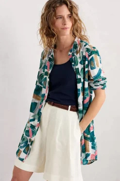 Seasalt Cornwall Wren Flutter Longline Shirt<Women Tops